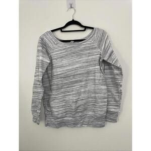 Bella + Canvas  Unisex Poly Cotton Fleece Sweatshirt gray  White size M New